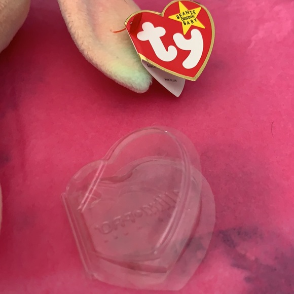 Ty Beanie Baby Retired Hippie Rainbow Rabbit - Picture 6 of 8